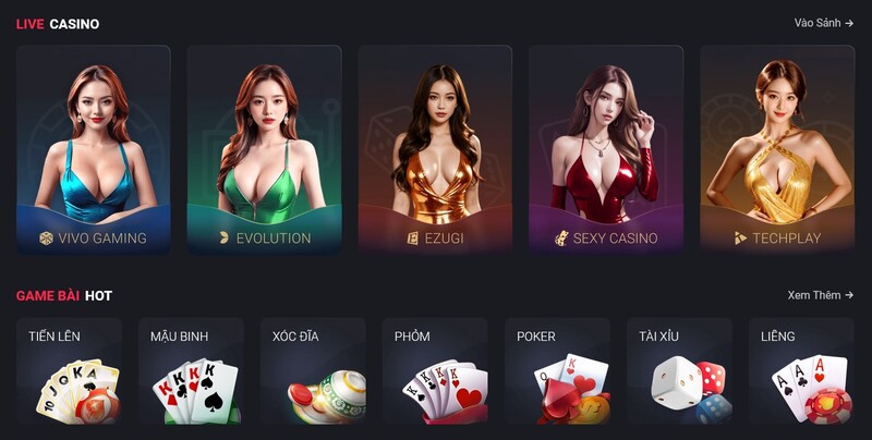 Bạn có thể lựa chọn bất cứ loại game nào mà mình yêu thích nhất